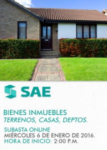 Subasta Online, bienes inmuebles